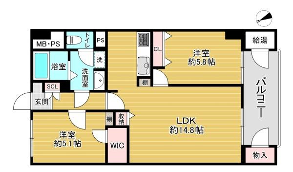【間取り】 | シャンボール天満