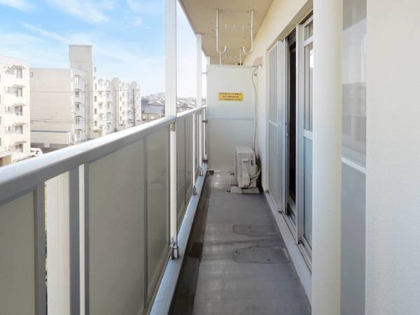 ビレッジハウス富山北1号棟のバルコニー|ビレッジハウスの同一物件・同一タイプの間取りの写真です