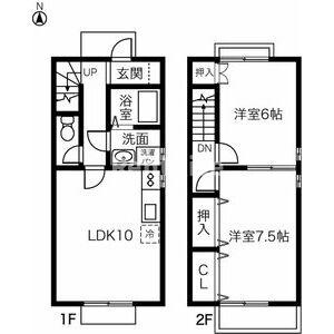 一宮市多加木３丁目のテラスの間取り