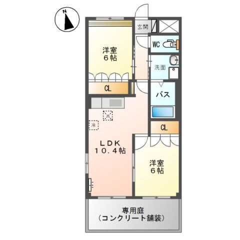 サンシャイン・ＫＡＴＳＵＴＡの間取り