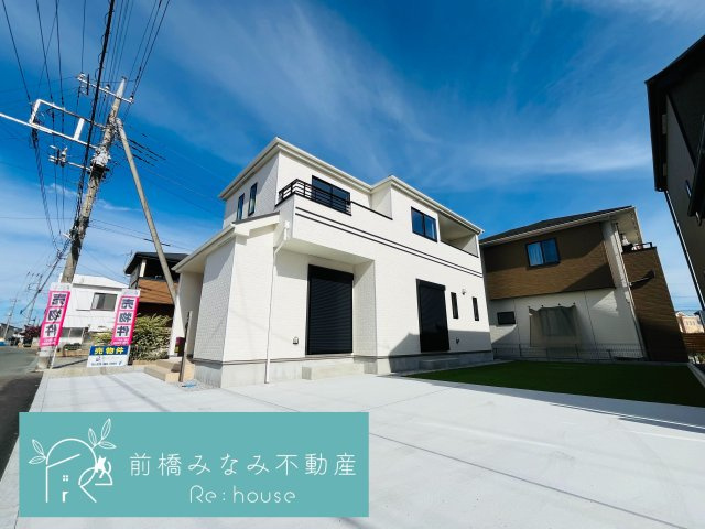 前橋市天川大島町　A号棟(全２棟)　ハートフルタウン　新築建売分譲の外観|外観もきれいです