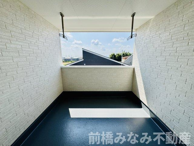 前橋市茂木町第3　２号棟(全８棟)　リーブルガーデン　新築建売分譲のバルコニー|お洗濯にも便利なバルコニー付き