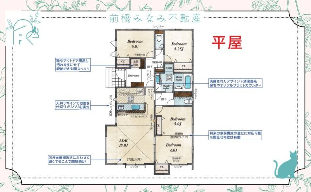 前橋市下新田町　限定1棟　ブルーミングガーデン　新築建売のその他