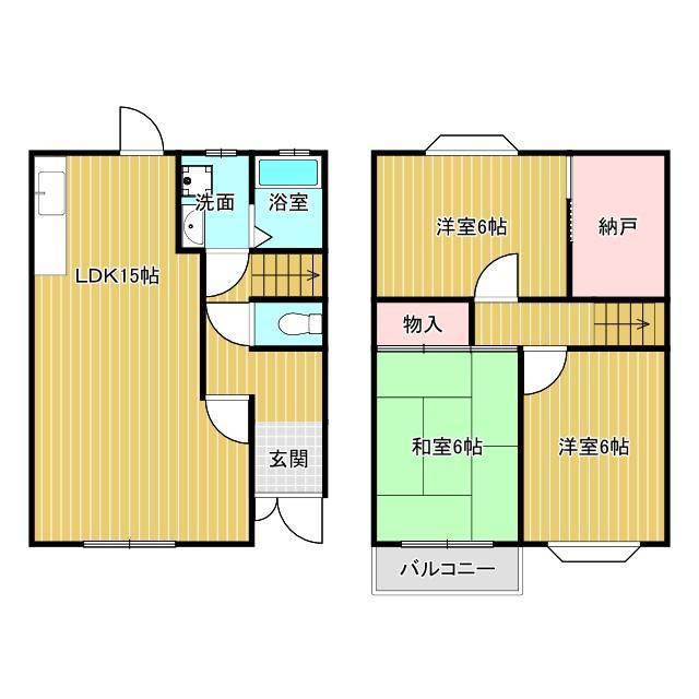N・Sハイツの間取り