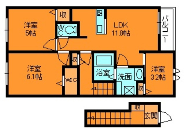 メゾンブランシェの間取り