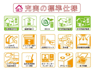 【その他】 | 長期優良住宅＆耐震等級３・住宅性能評価書を取得、省エネ仕様で快適にお住まいいただけます。
