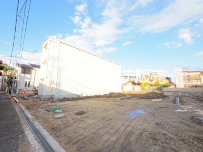 【その他】 | 大和郡山市東岡町の新築一戸建 全３区画 | 現地写真（建物の建築工事を開始する前に撮影したものです）※現地に係員は常駐しておりません。