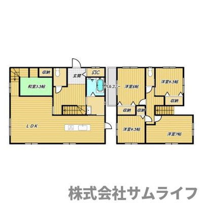 【キッチン】 | 土師小上り和室のある5LDK戸建