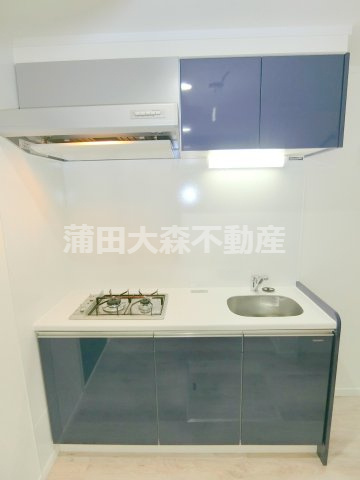 ハーミットクラブハウス京急蒲田のキッチン|2口ガスシステムキッチン