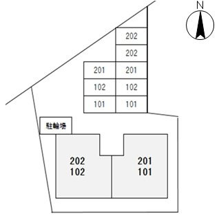 メゾンフルールの区画図
