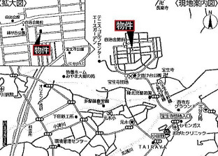 『八王子市土地』八王子市西寺方町1006-121【仲介手数料無料】の地図|～仲介手数料無料☆八王子ひなた不動産～　八王子市西寺方　売地