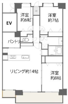 横須賀汐入ハイム2号棟 1301号室の画像