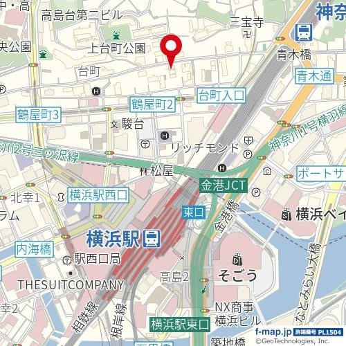 恒陽マンシヨンの地図