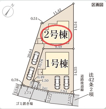 【区画図】 | リーブルガーデン精華町菱田東川原 | 区画図