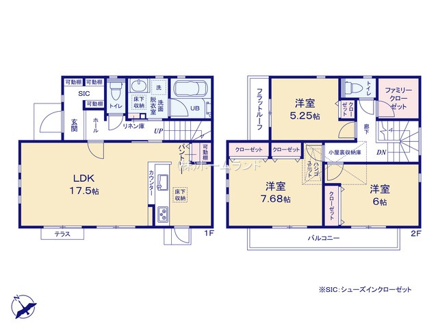 【間取り】 | 東大和市芋窪1丁目/新築戸建て