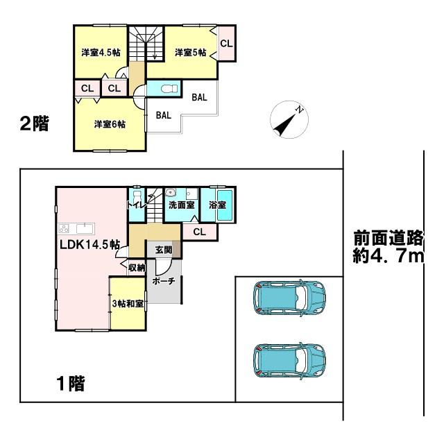 榎戸　中古戸建　2022年築の間取り