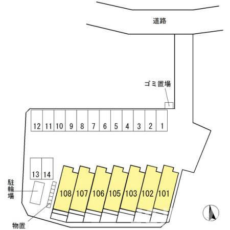 モンステラの区画図