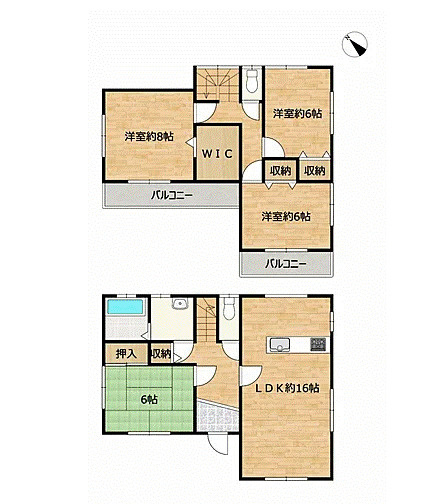 高崎市台新田　中古1999の間取り