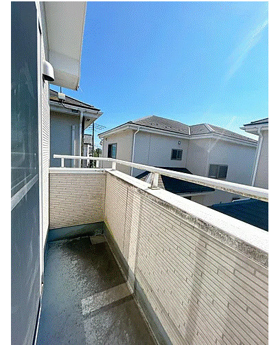 高崎市台新田　中古1999のバルコニー