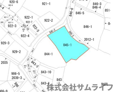 【区画図】 | 西郷300坪倉庫付き売地