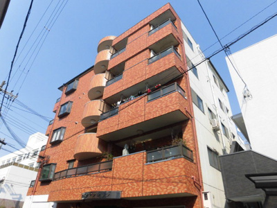 【外観】 | 平ハツマンション | ツートンカラーのおしゃれな外観です