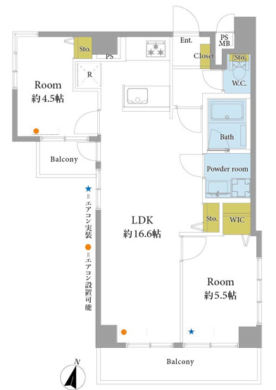 【間取り】 | ロマネスク大濠アネックス