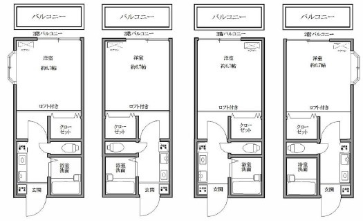 ロイヤルコーポ　B棟の間取り