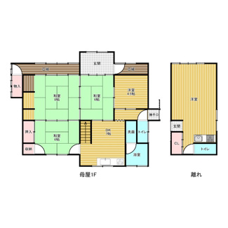 【間取り】 | 春日町広瀬中古住宅680万円