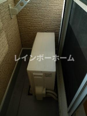 鎌ケ谷市粟野のアパートのバルコニー|陽当たり良好なバルコニーです