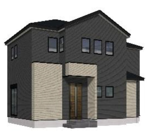 よかタウン／菊池郡大津町下町３期／４号棟の外観パース