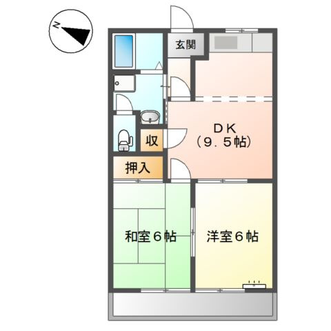 メゾンブランシュの間取り