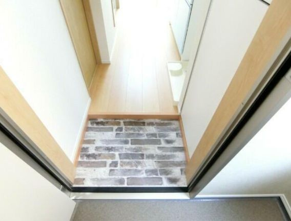 板橋区常盤台４丁目のアパートの玄関