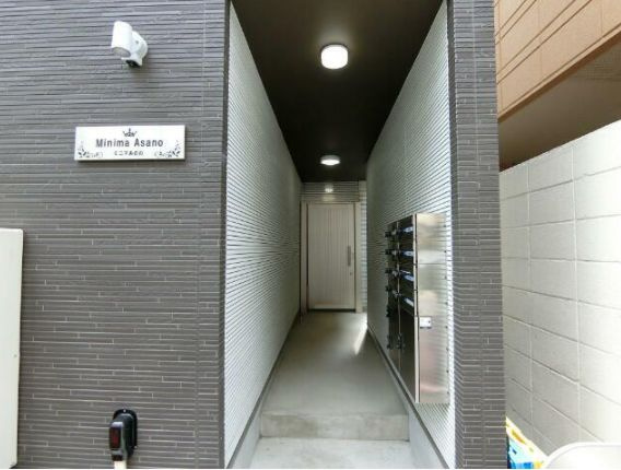 板橋区常盤台４丁目のアパートのエントランス