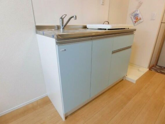 板橋区常盤台４丁目のアパートのキッチン