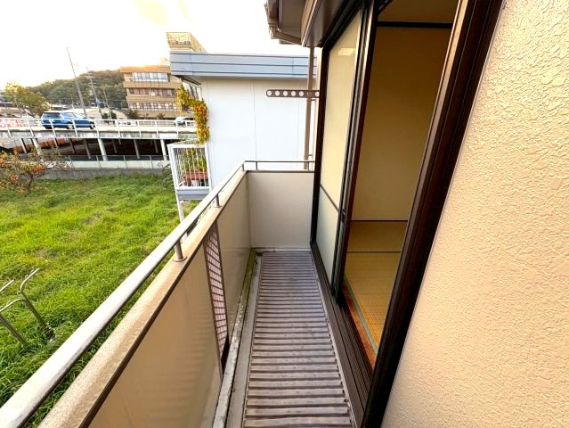 北浦第二ハイツのバルコニー
