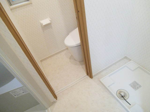 フレスコ志茂駅前の洗面所|脱衣所には洗濯機置き場がございます☆