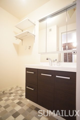 プレミアスシンヤシキの独立洗面台