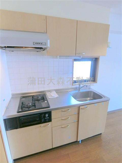 クレール羽田のキッチン|2口ガスグリル付システムキッチン