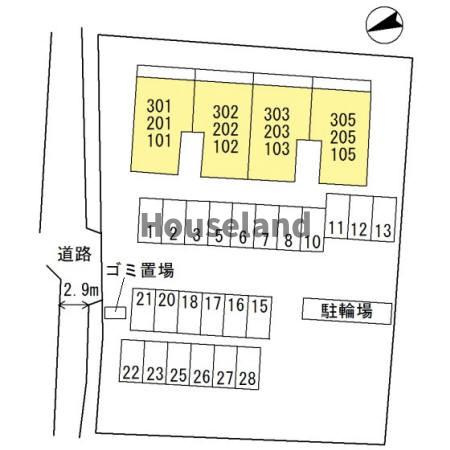 ウエストゲートの区画図