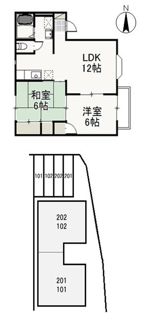 コーポ・カサブランカの間取り