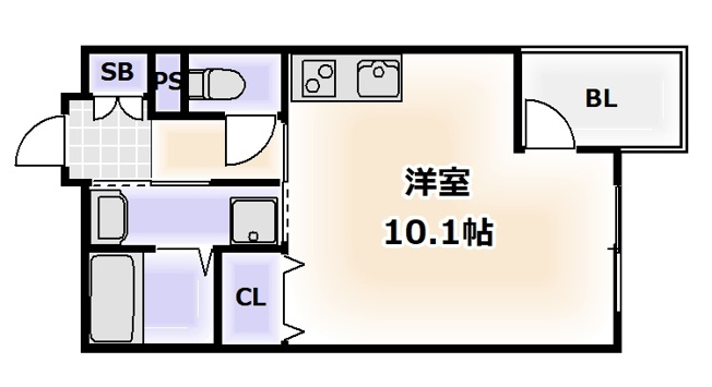 【間取り】 | ルーセントオーデン難波