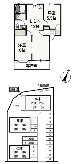 グリーンパーク西辛川Cの間取り