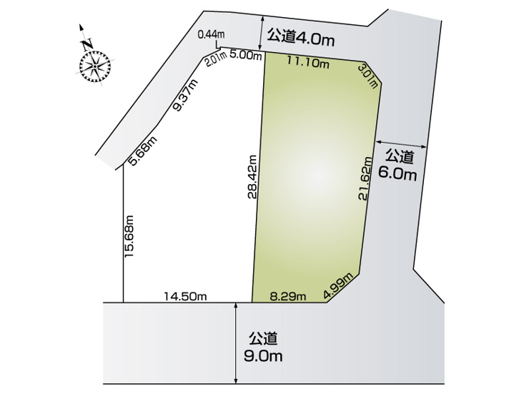 小中町1期2号地《敷地面積336.92㎡(101.91坪)》