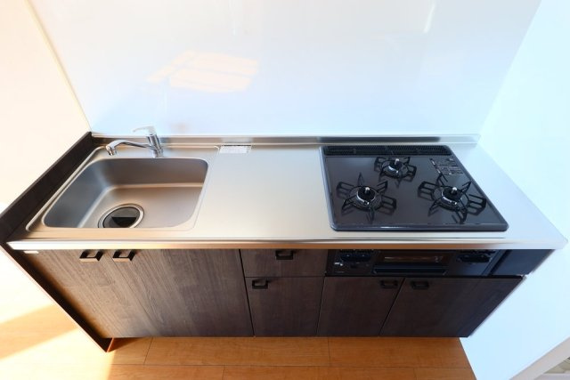 蛎殻町団地のキッチン|使いやすいキッチンです
