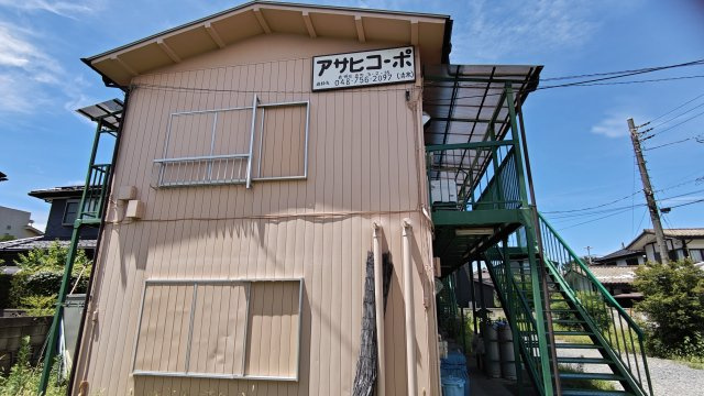 アサヒコーポのバルコニー