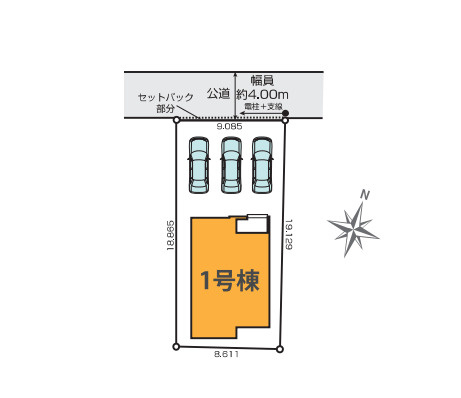 さいたま市大宮区三橋　31期　新築一戸建て　KEIAI GRACE　01の区画図|1号棟