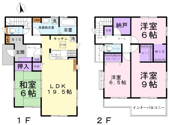 東松山市松山町2丁目　中古戸建の間取り
