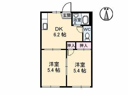 パークハイツ  Ｂ棟の間取り