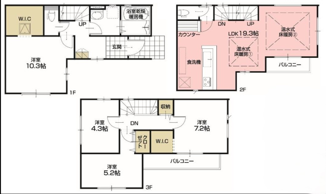 【間取り】 | 川崎区京町一丁目戸建 | ４LDK　カースペース付き