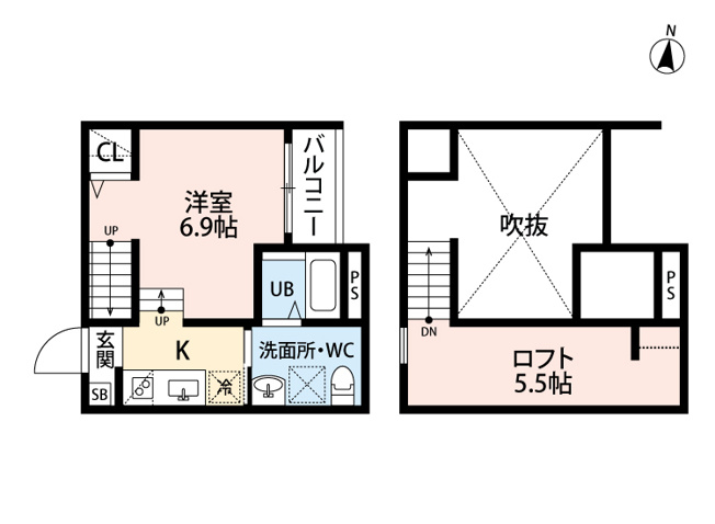 【間取り】 | 仲介手数料０円！初期費用総額50,000円！lumi es 大江